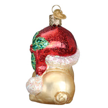 Load image into Gallery viewer, Holly Hat Pug Ornament [Online Only]
