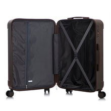Load image into Gallery viewer, Brown 3-Piece ABS Spinner Wheel Luggage Set [Online Only]
