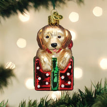 Load image into Gallery viewer, Golden Puppy Surprise Ornament [Online Only]
