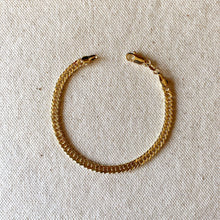 Load image into Gallery viewer, 18k Gold Filled 4.0mm Curb Chain Bracelet
