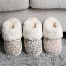 Load image into Gallery viewer, Leopard Faux Fur Cuff Mule Luxury Soft Slipper (Various Colors &amp; Sizes)
