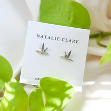 Load image into Gallery viewer, Silver Hummingbird Studs
