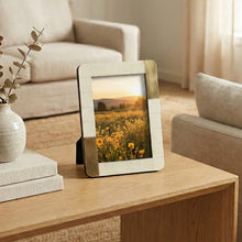 Load image into Gallery viewer, White Photo Frame with Brass 5x7
