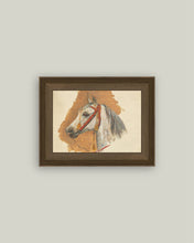 Load image into Gallery viewer, A Horse's Head with Red Bridle 7x5
