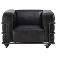 Load image into Gallery viewer, Henry Industrial Modern Leather Arm Chair (2 Colors Available) [Online Only]
