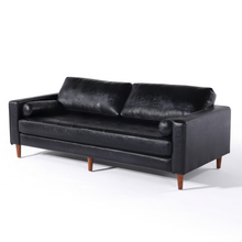 Load image into Gallery viewer, Cosmic Modern Contemporary Leather Sofa - Black [Online Only]
