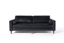Load image into Gallery viewer, Cosmic Modern Contemporary Leather Sofa - Black [Online Only]
