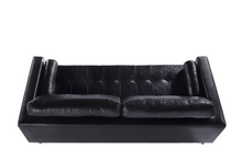 Load image into Gallery viewer, Cosmic Modern Contemporary Leather Sofa - Black [Online Only]
