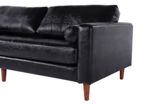 Load image into Gallery viewer, Cosmic Modern Contemporary Leather Sofa - Black [Online Only]
