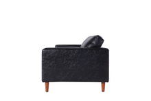 Load image into Gallery viewer, Cosmic Modern Contemporary Leather Sofa - Black [Online Only]
