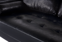 Load image into Gallery viewer, Cosmic Modern Contemporary Leather Sofa - Black [Online Only]
