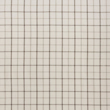 Load image into Gallery viewer, Plaid Rod Pocket and Back Tab Curtain Panel with Fleece Lining Natural 50x95 [Online Only]
