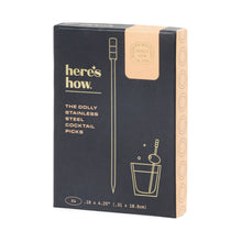 Load image into Gallery viewer, The Dolly Cocktail Picks Silver (Set of 4)
