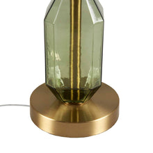 Load image into Gallery viewer, Faceted Green Glass Table Lamp [Online Only]
