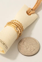 Load image into Gallery viewer, 5Pc Mixed Band Rings Set
