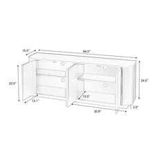 Load image into Gallery viewer, Sideboard Storage Cabinet TV Stand with Wave Pattern [Online Only]
