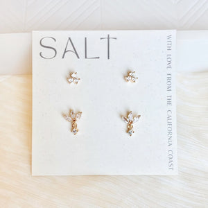 Dainty Stud Pack Crystal Stud Earrings