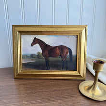 Load image into Gallery viewer, Vintage Style Brown Horse Landscape Framed Art Print 4x6
