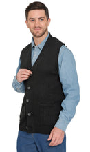 Load image into Gallery viewer, Men's Relaxed Fit Rib Knit Sweater Vest [Online Only]
