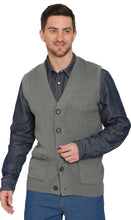 Load image into Gallery viewer, Men's Relaxed Fit Rib Knit Sweater Vest [Online Only]
