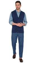 Load image into Gallery viewer, Men's Cashmere-Like Button Front Flat Knit Sweater Vest [Online Only]
