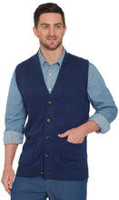 Load image into Gallery viewer, Men's Cashmere-Like Button Front Flat Knit Sweater Vest [Online Only]
