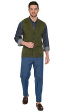 Load image into Gallery viewer, Men's Cashmere-Like Button Front Flat Knit Sweater Vest [Online Only]
