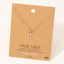 Load image into Gallery viewer, Triple Cross Pendant Necklace (Gold or Silver)
