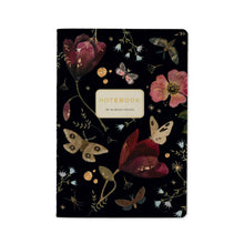 Load image into Gallery viewer, Butterflies and Night Flowers A5 Notebook
