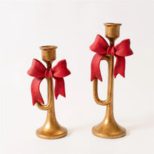 Load image into Gallery viewer, Holiday Bugle Candle Holder (Set of 2)
