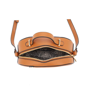 Anna Opal Shape Hard Case Crossbody Bag with Top Handle (Various Colors)