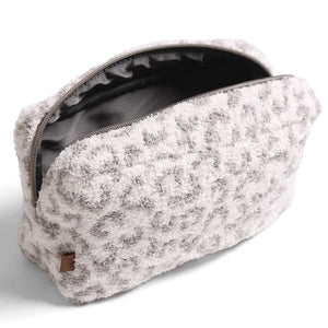 Leopard Print Soft Travel Pouch