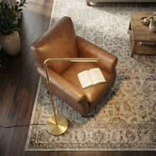 Load image into Gallery viewer, Verve Gold Floor Lamp With On / Off Switch Adjustable LED Round Base [Online Only]
