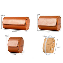 Load image into Gallery viewer, Portable PU Leather Watch Roll Organizer (Various Colors)
