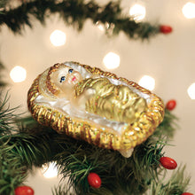 Load image into Gallery viewer, Baby Jesus In Manger Ornament [Online Only]
