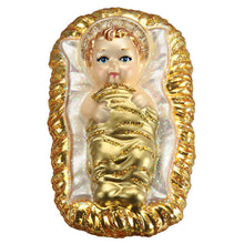Load image into Gallery viewer, Baby Jesus In Manger Ornament [Online Only]
