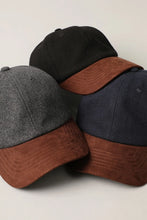 Load image into Gallery viewer, Baseball Cap w/ Suede Visor (3 colors)

