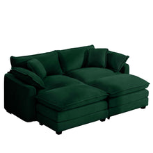 Load image into Gallery viewer, Modern Oversized Modular Cushion Sofa With Ottoman [Online Only]
