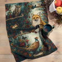 Load image into Gallery viewer, Fall Woodland Kitchen Towel
