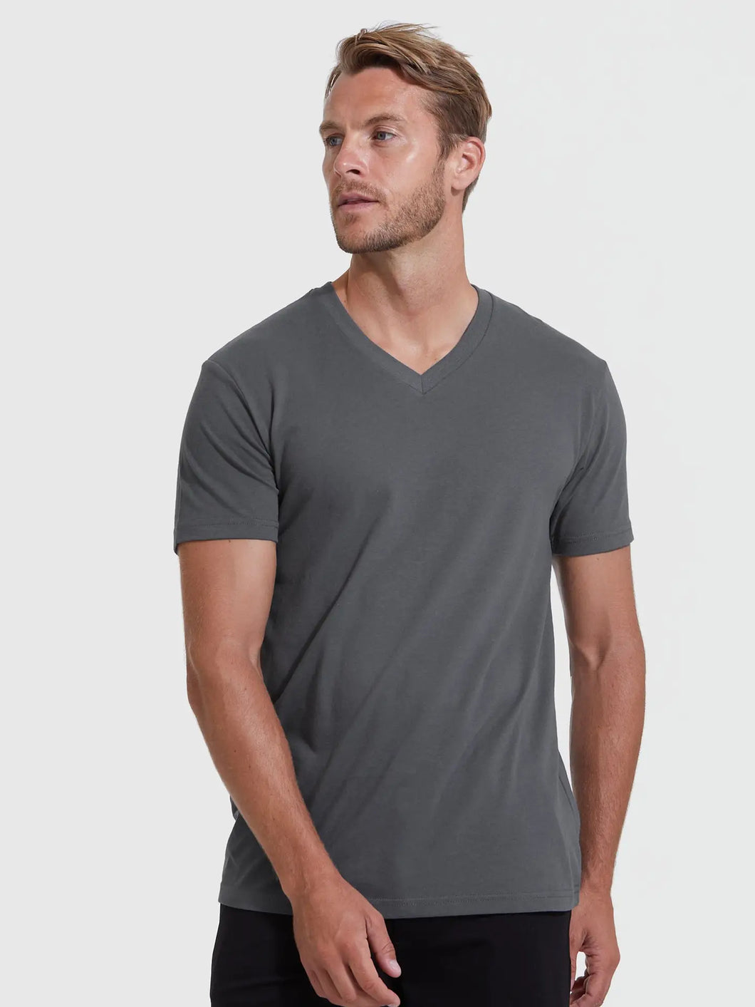Carbon V-Neck T-Shirt True Classic