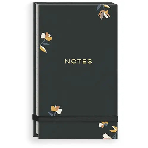Fabric Notepad Bloomscape Ditsy Charcoal