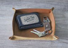 Load image into Gallery viewer, Leather Catch-all Valet Tray
