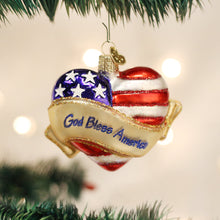 Load image into Gallery viewer, God Bless America Heart Ornament [Online Only]
