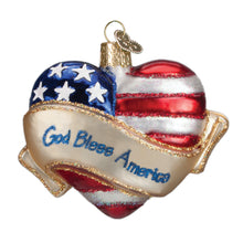 Load image into Gallery viewer, God Bless America Heart Ornament [Online Only]
