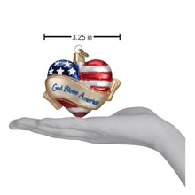 Load image into Gallery viewer, God Bless America Heart Ornament [Online Only]
