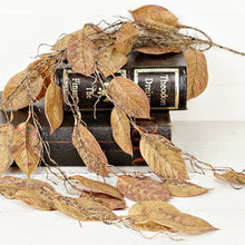 Load image into Gallery viewer, Dripping Garland Soft Touch Mini Magnolia Leaves 4ft

