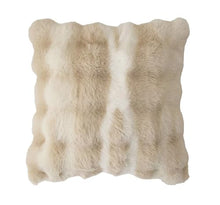 Load image into Gallery viewer, Fennco Styles Luxury Faux Fur Decorative Filled Throw Pillow 18" W x 18" L [Online Only]
