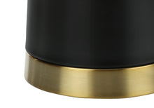 Load image into Gallery viewer, Black Contemporary Resin Table Lamp w/Cream Shade [Online Only]
