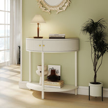 Load image into Gallery viewer, Demi Lune Console Table With 2 Storage Drawers [Online Only]
