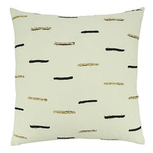 Load image into Gallery viewer, Embroidered Dashes Cotton Decorative Throw Pillow Cover 20" W X 20" L [Online Only]
